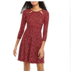 Michael Kors Red/Pink Dress with cutouts Size Large